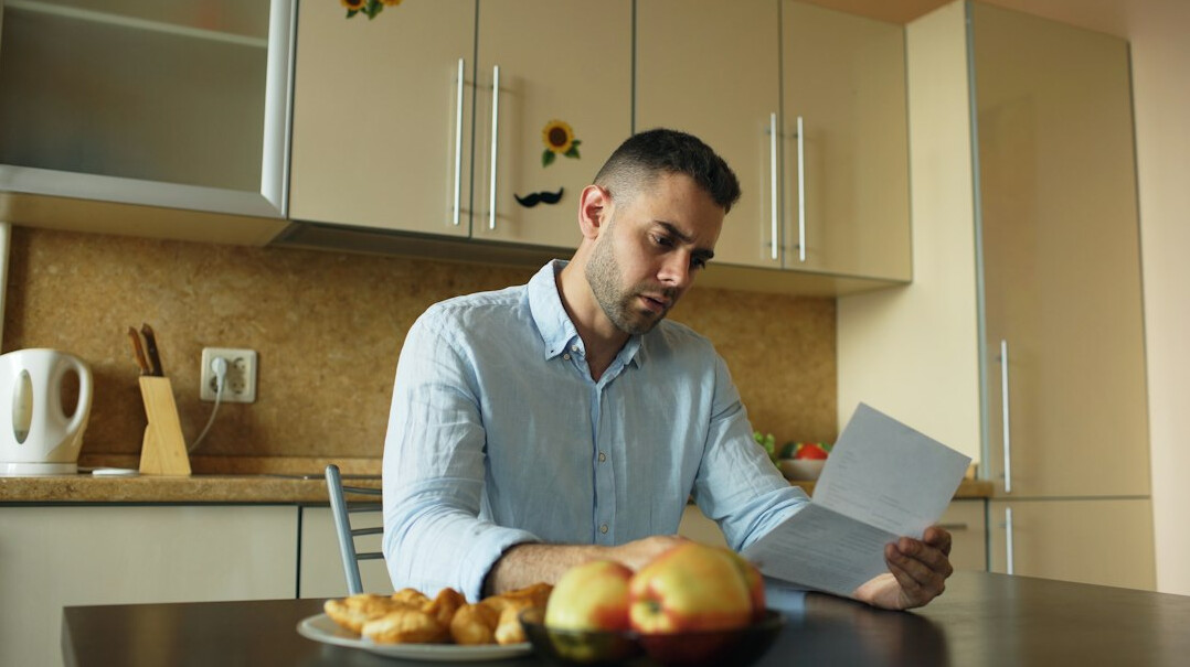 person reviewing insurance documents