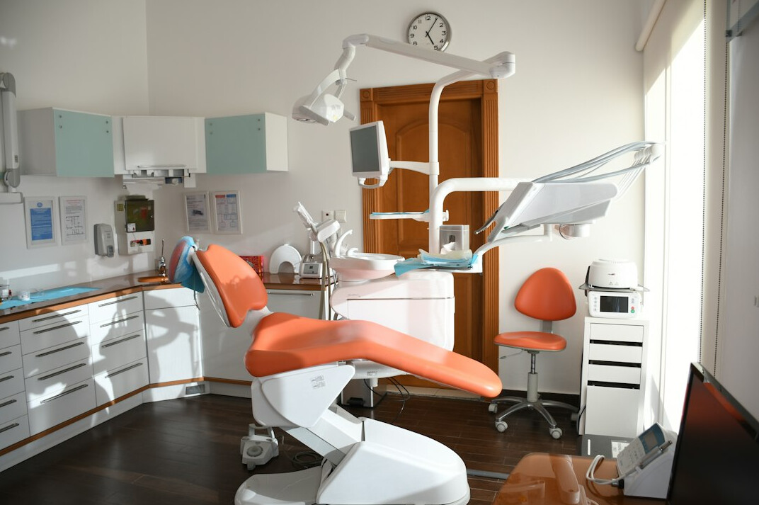 Modern dental examination chair