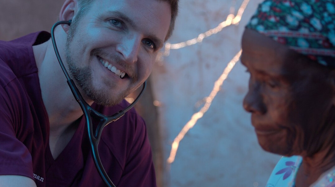 smiling patient with doctor