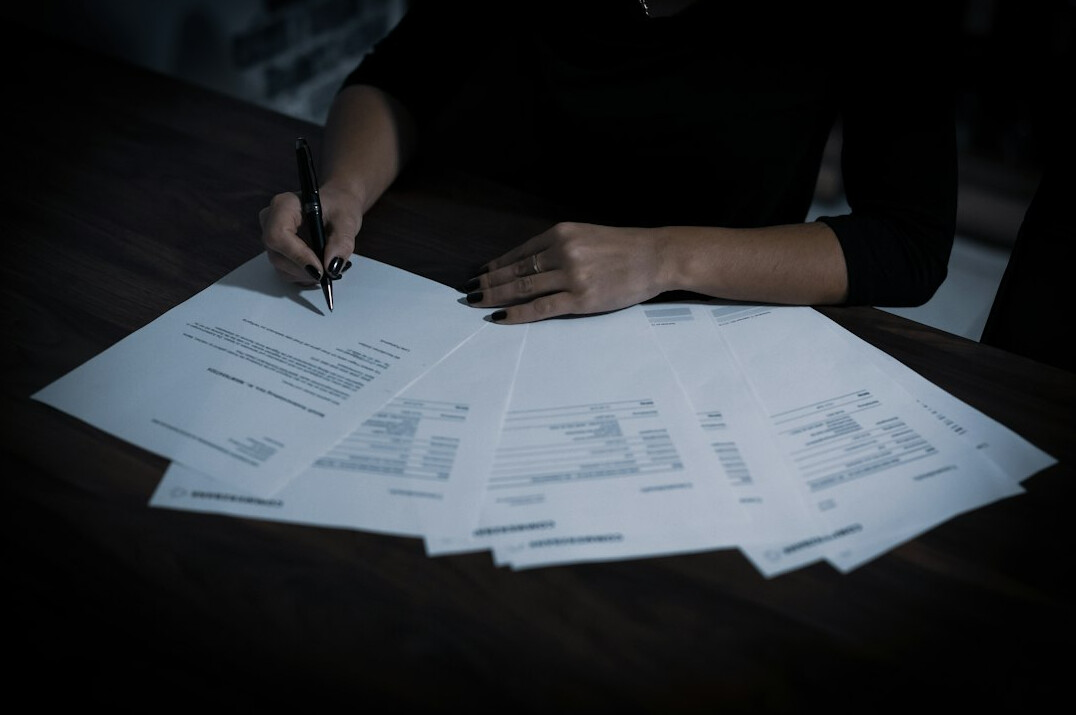 person reviewing insurance policy